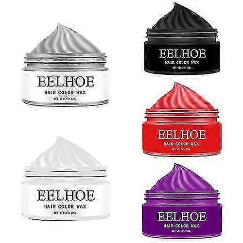 3kpl/1kpl Väliaikainen Hiusvärivoide Muotoiluvaha Hiusten värjäys Muta Pestävä Ei-rasvainen 6color