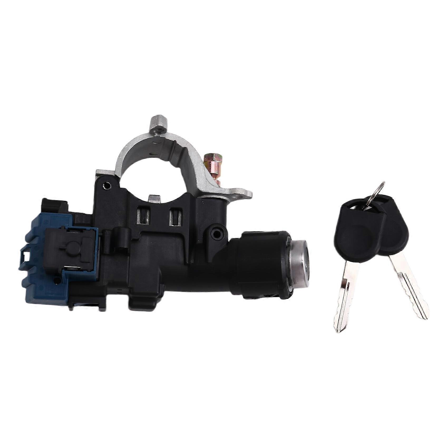 989-019 Steering Column Lock Ignition Lock Cylinder Assembly W/ Chip Keys for Focus Escape Mercury 2