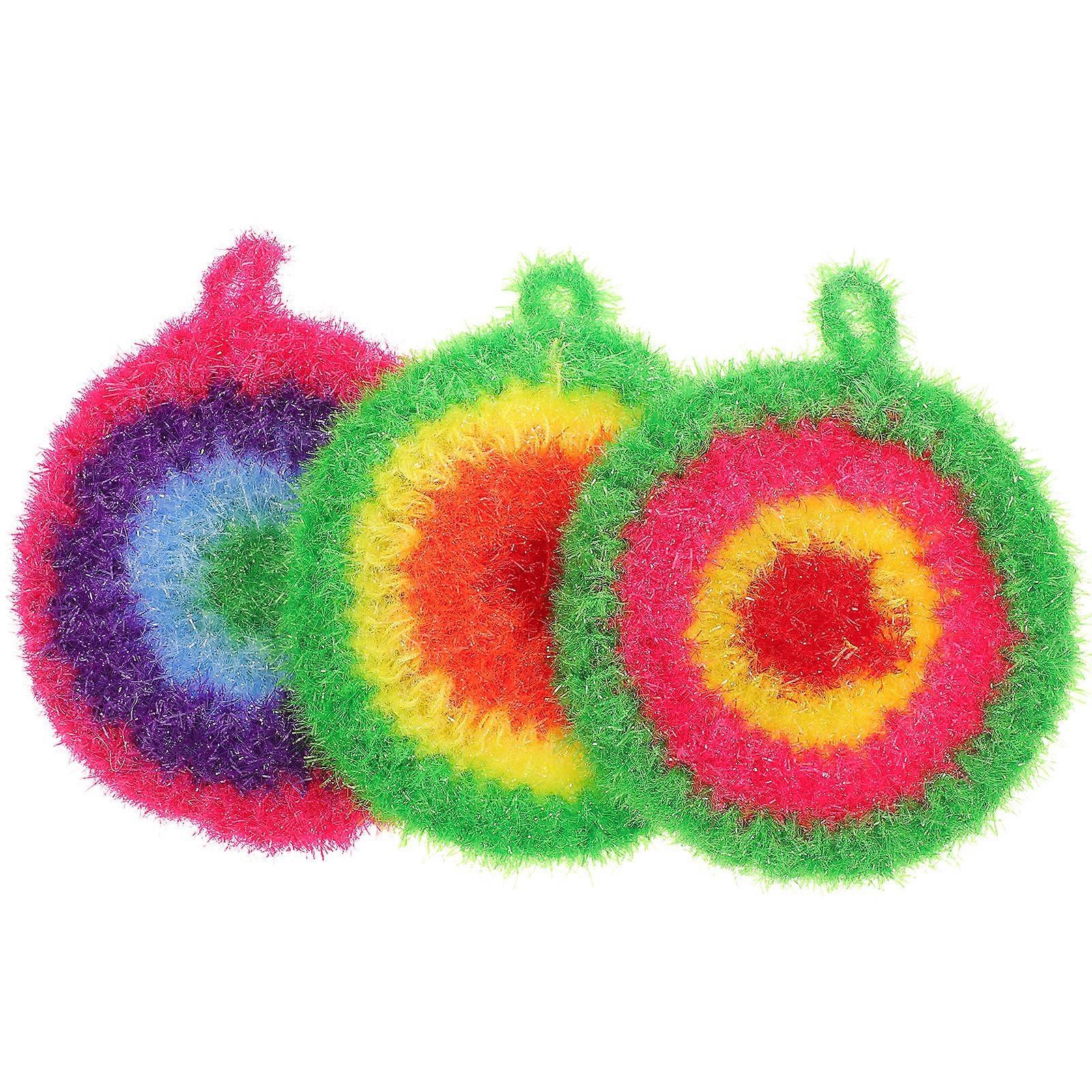 Dish Cloths Reusable Dish Scrubber for Cleaning Use 3Pcs Set