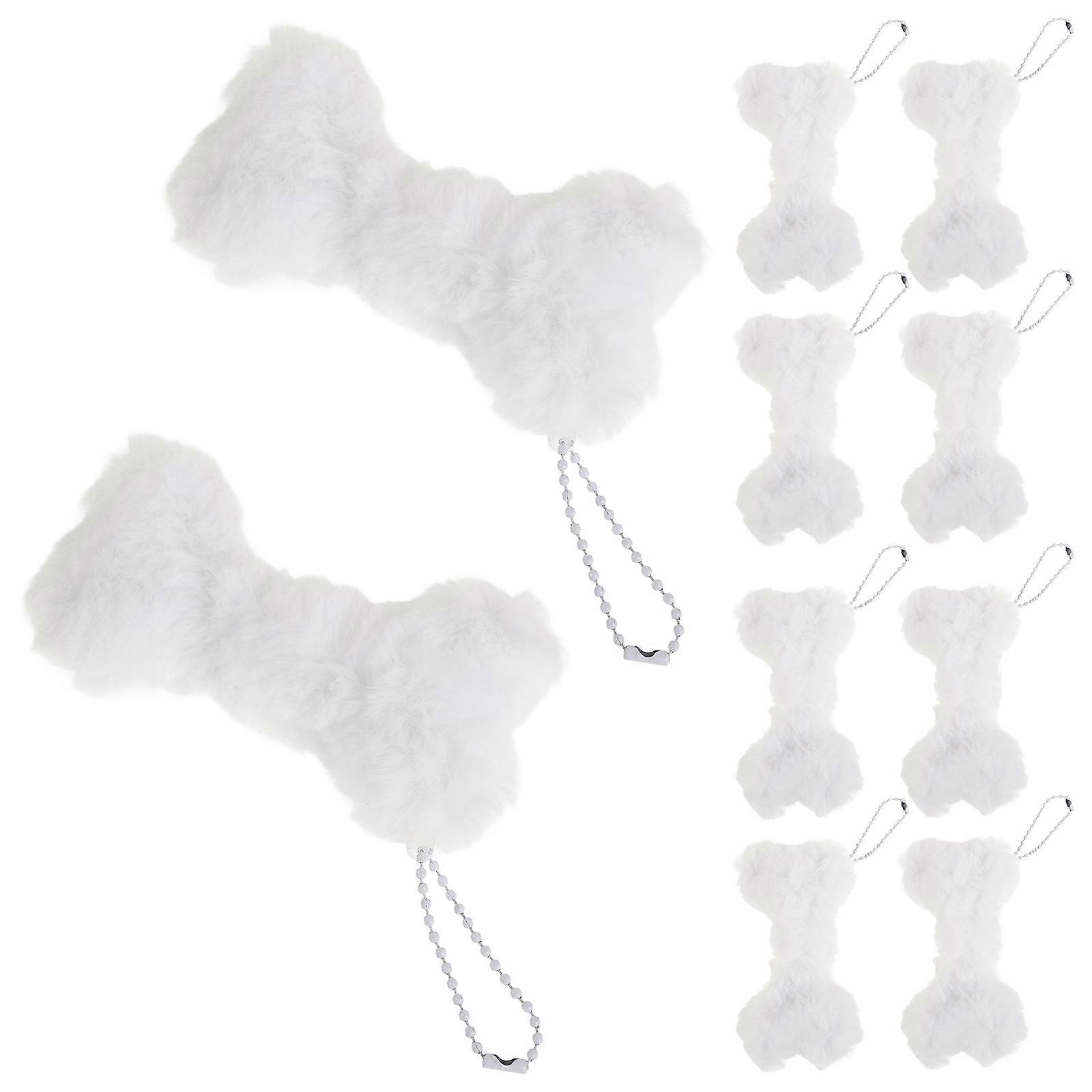 Soft Bone Plush Key Holder for Children and Dog Enthusiasts Everyday Carry Accessory 5Pcs