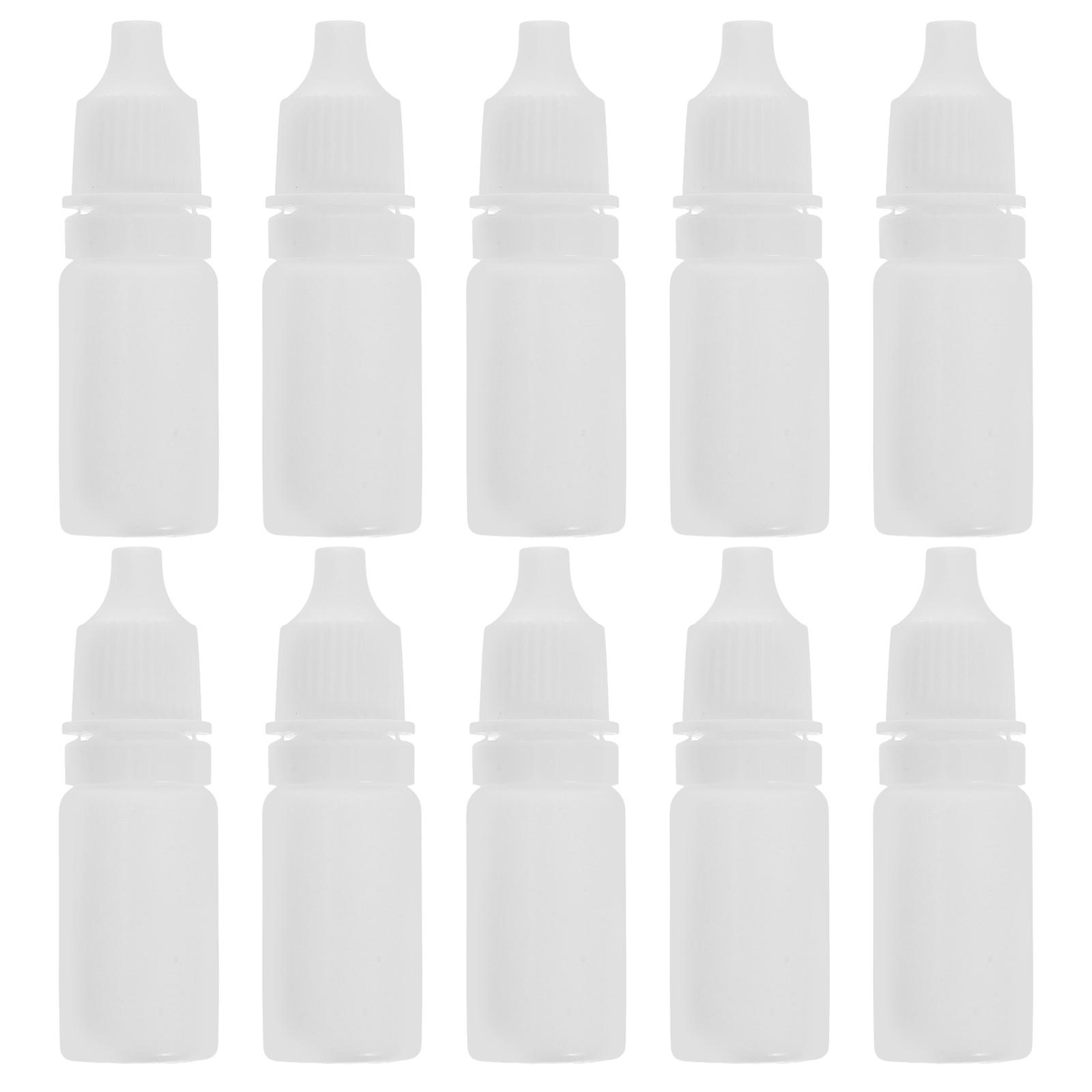 Plastic Dropping Bottles Dropper Bottles for Storage Use 10Pcs