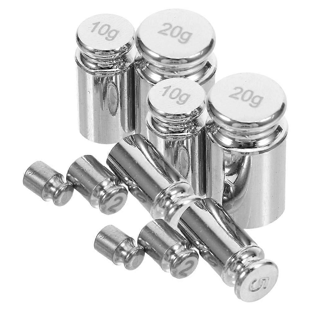 Calibration Weights Set for Digital Scale Precision Balance Use Silver Steel 1g 2g 5g 10g 20g