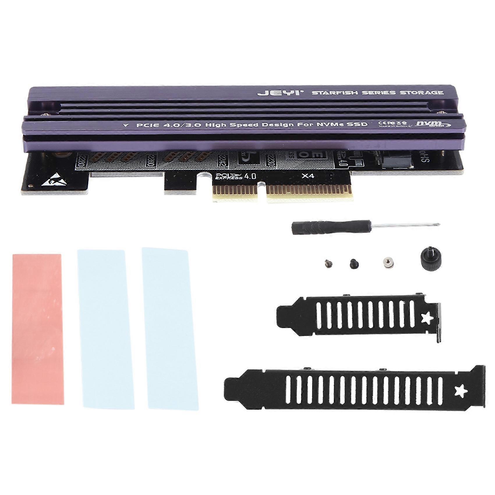 JEYI for Haixing M.2 to Pci-E4.0 Adapter Card Nvme Solid State Drive Expansion Card Pciex1 to M2