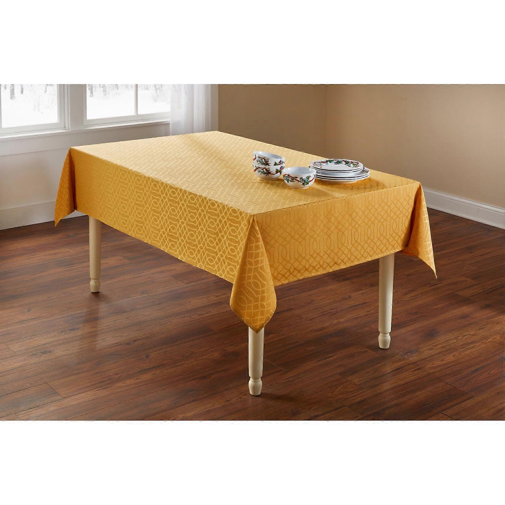 BrylaneHome Jacquard Tablecloth