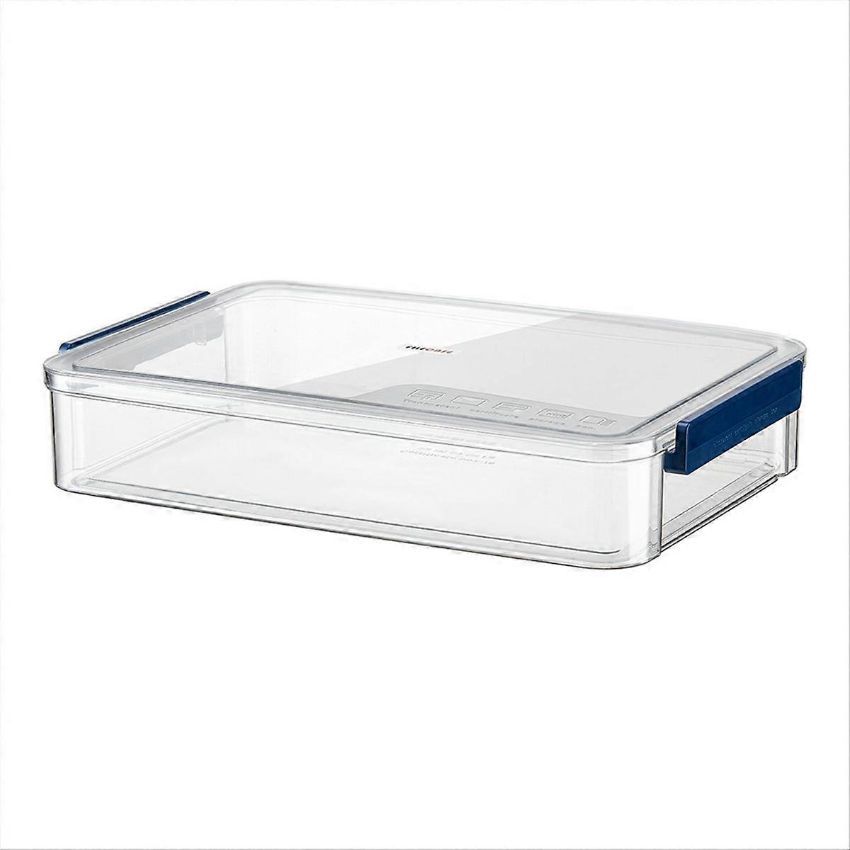 A4 Transparent Storage Box Portable Plastic Document Blue