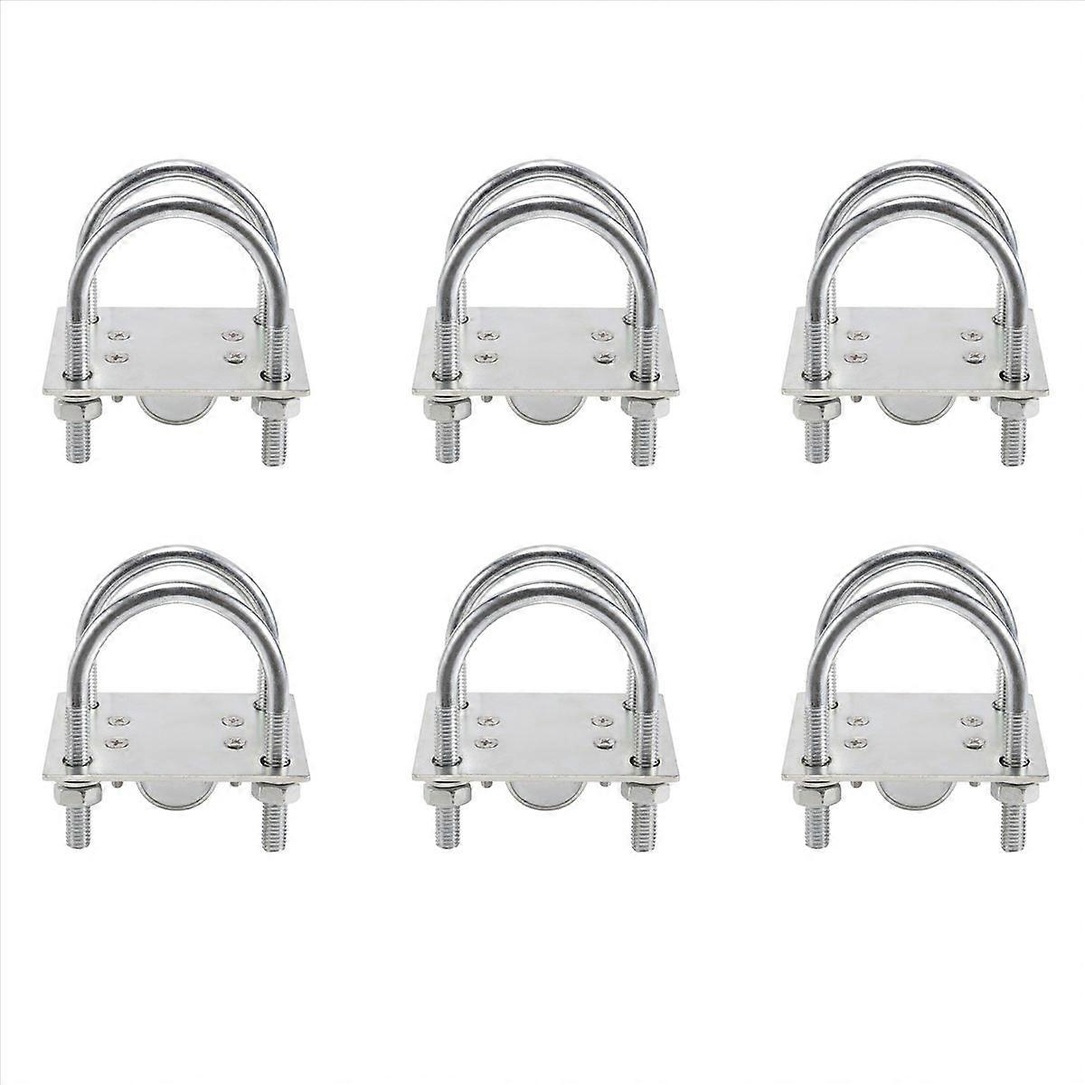 Antenna Mast Clamp Bracket with U-Bolts Anti-Rust Clamp Panel