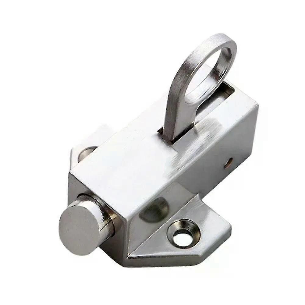 Push-Pull Latch Bolt Self-Spring Door Bolt Lock Aluminum Alloy Automatic Latch Lock Window Security Latch Gate Lock Hardware