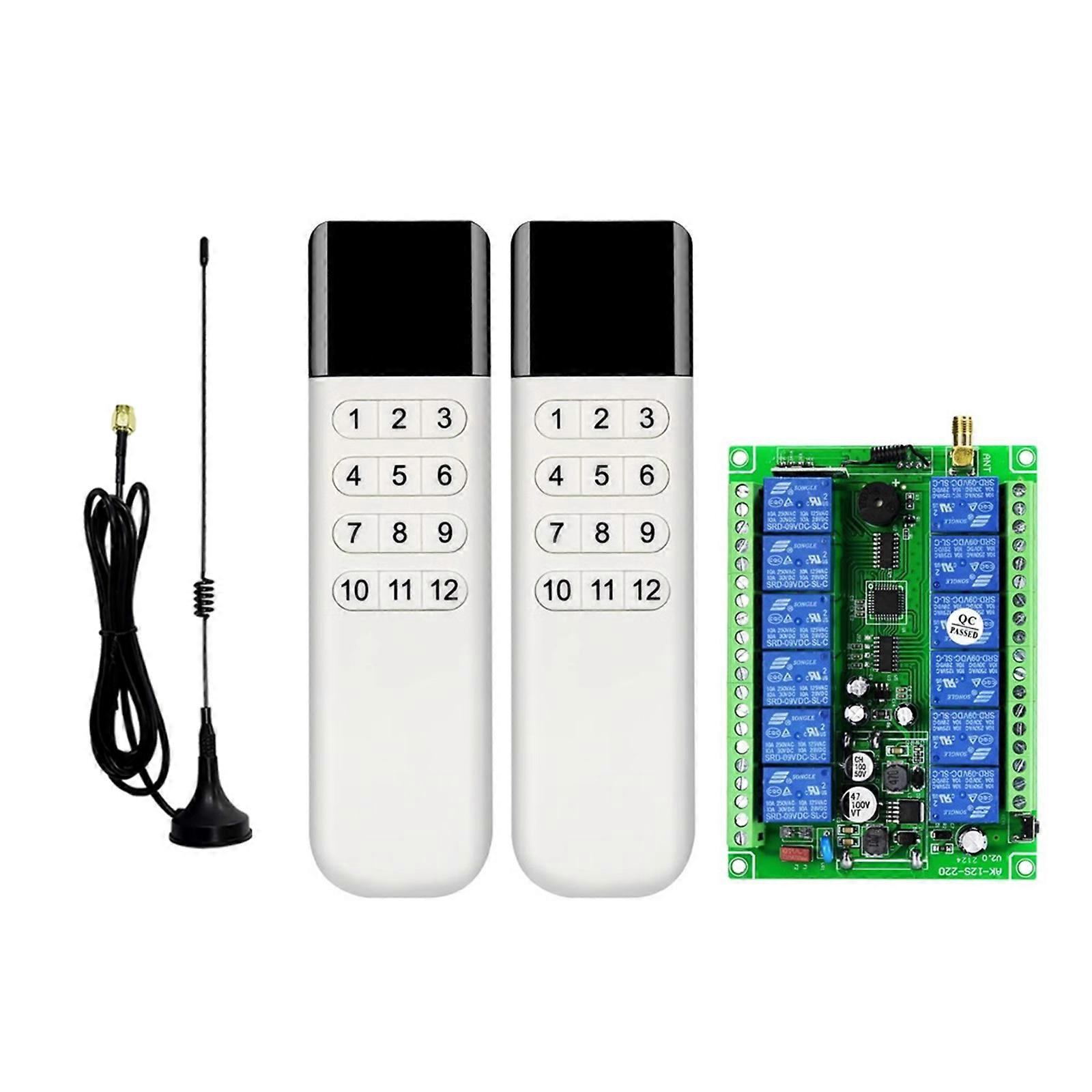 Convenient Intelligent Device Remote Control Effortless Device Management Operation 12V 24V 220V 12 Channel Fit for Lamp Multicolor