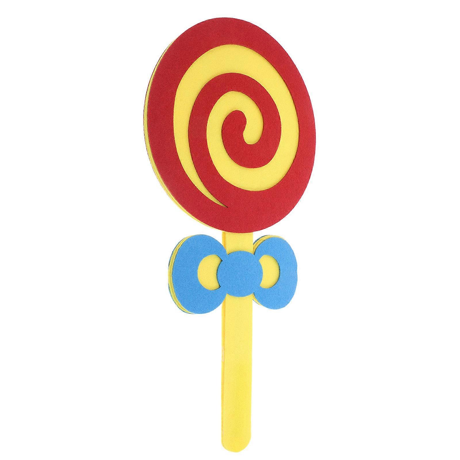 Dance Performance Props Kids Lollipop Photo Booth Props for 2Pcs Red