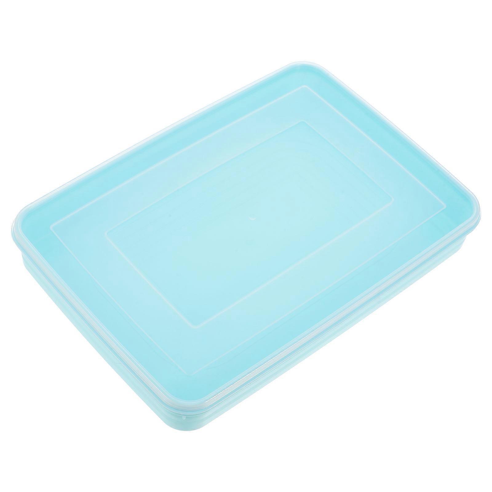 Dumpling Freezer Case Food Box with Lid Plastic Storage Box 2Pcs