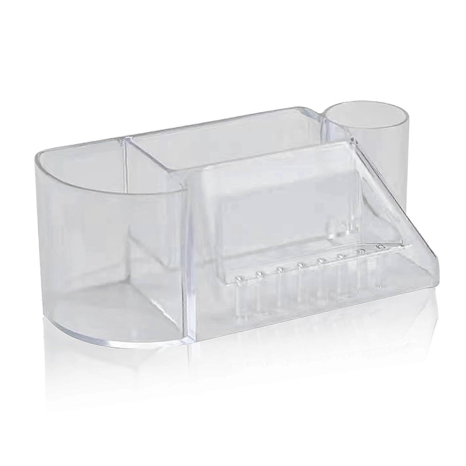Nail Drill Bit Holder Transparent Large Capacity Storage Case for Manicure Tool Drill Bits