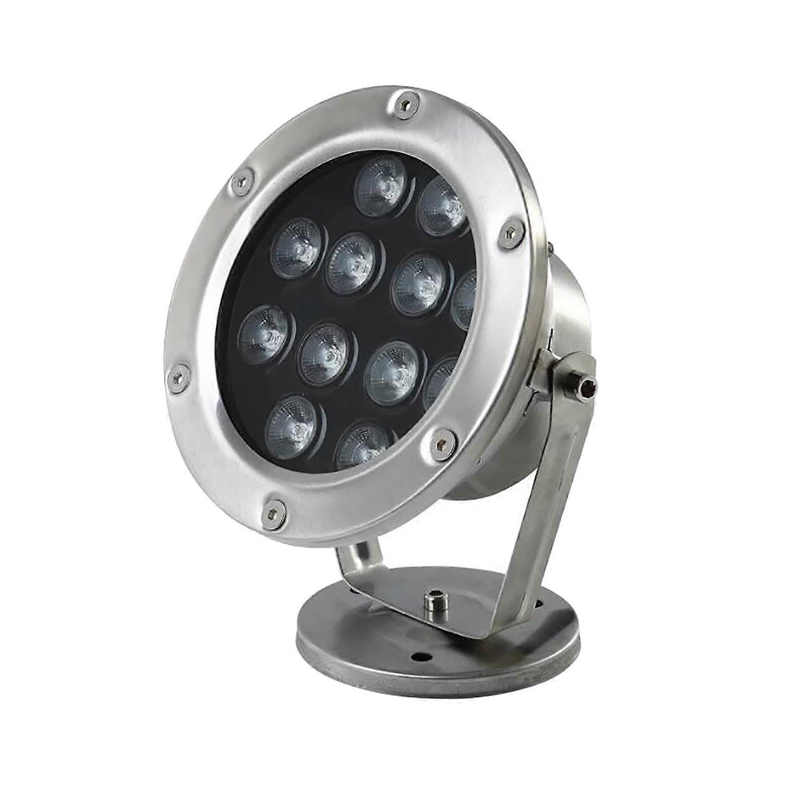 Underwater LED Pool Light IP68 Waterproof Color Changing 24W Warm White Submersible Spotlight