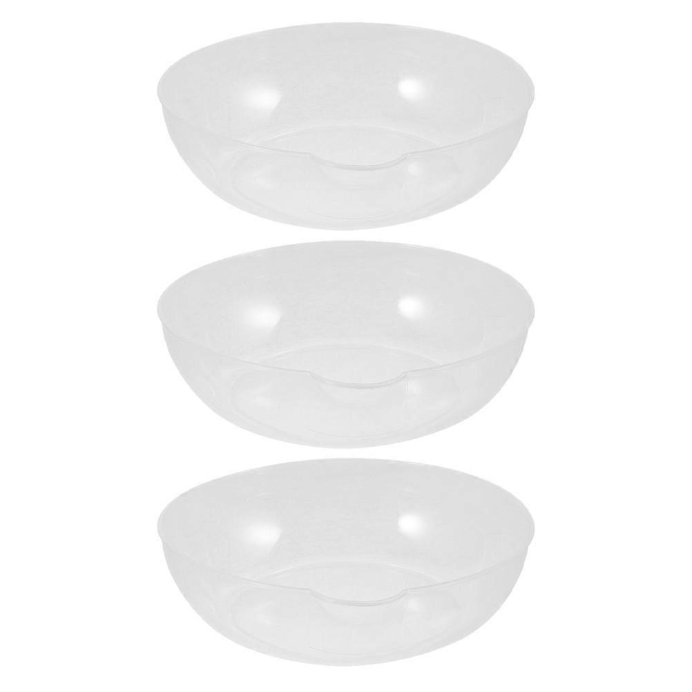 White Plastic Measuring Tray with Transparent Design for Storage Use 3pcs