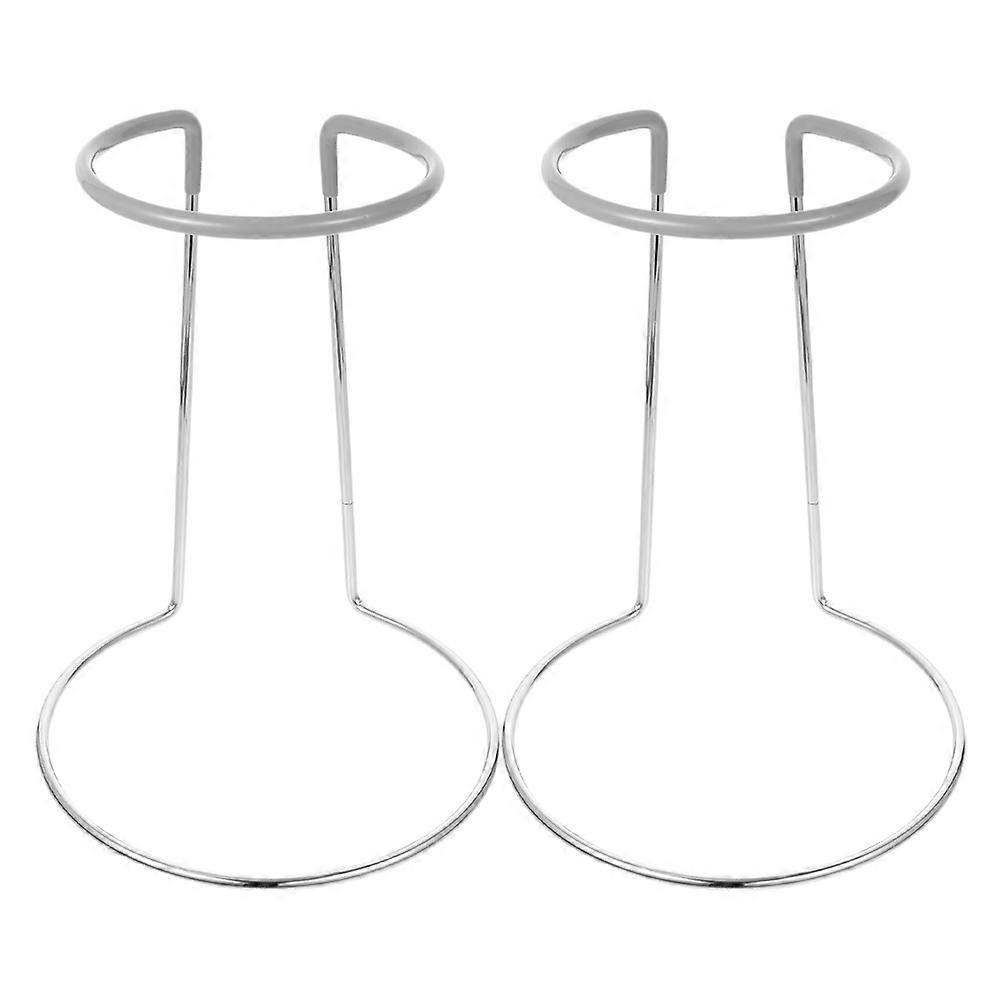 Wine Decanter Drying Stand with Iron Construction for Draining and Storing Large Decanters 2pcs