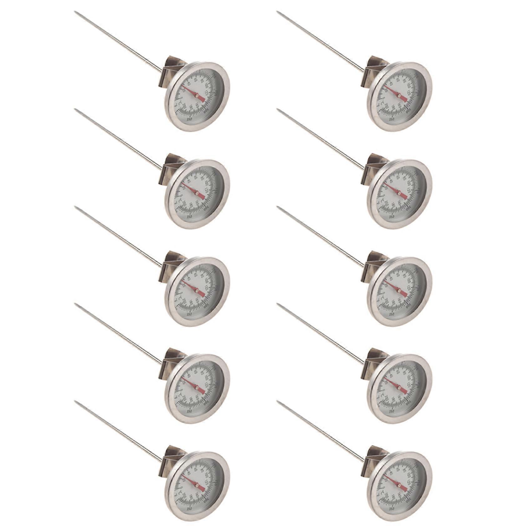 10X Thermometer Gauge Stainless Steel for Cooking Food 200 Celsius