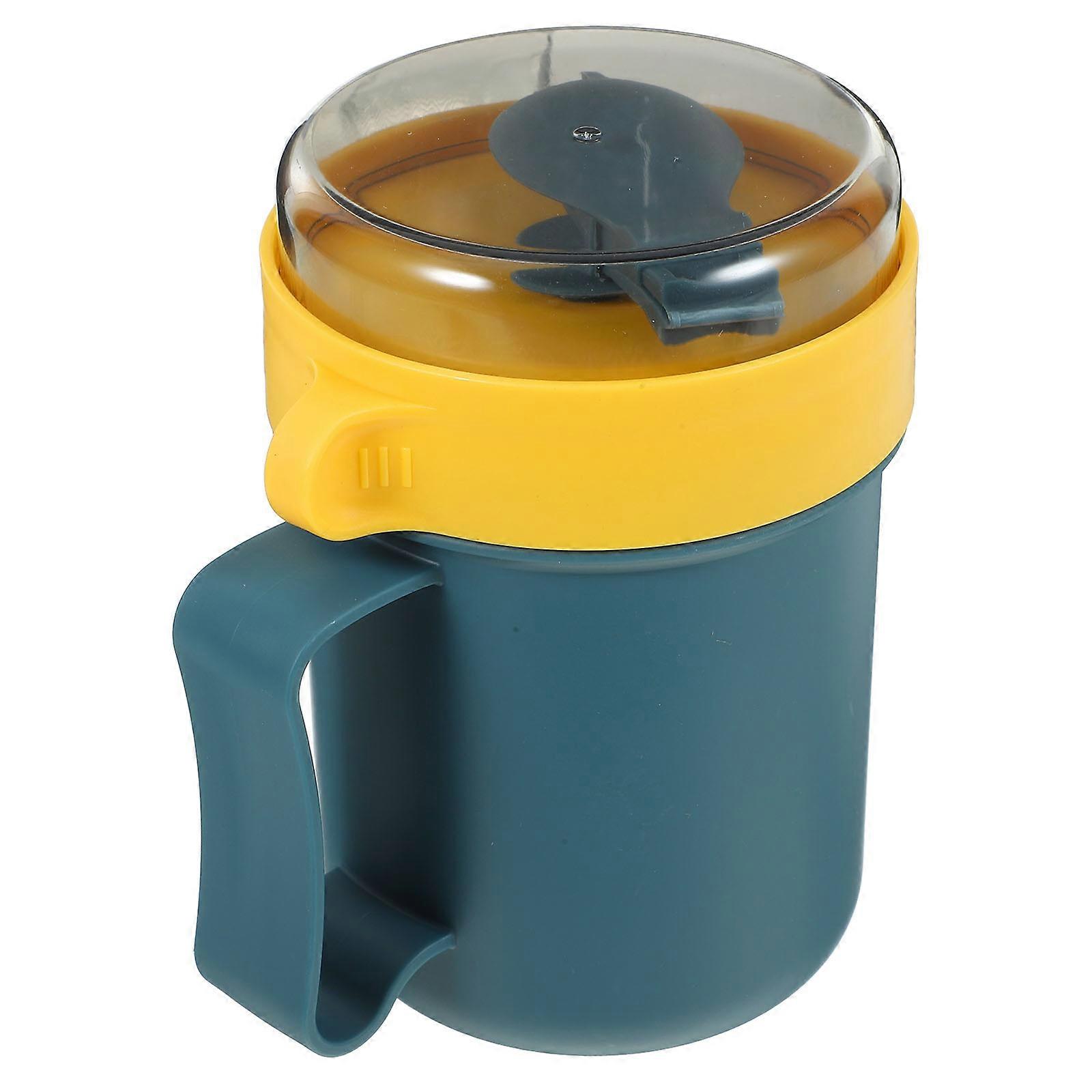 Kitchen Soup Cup Portable Soup Cup for Breakfast Use 2Pcs Blue Set