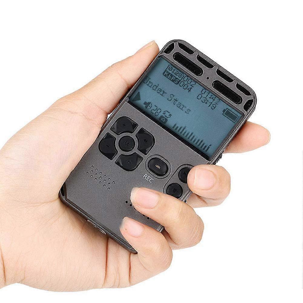 Professional Mini Digital Voice Audio Recorder Smart Noise Reduction HD HiFi MP3 Player TF Card Up To 64GB 8GB BuiltIn