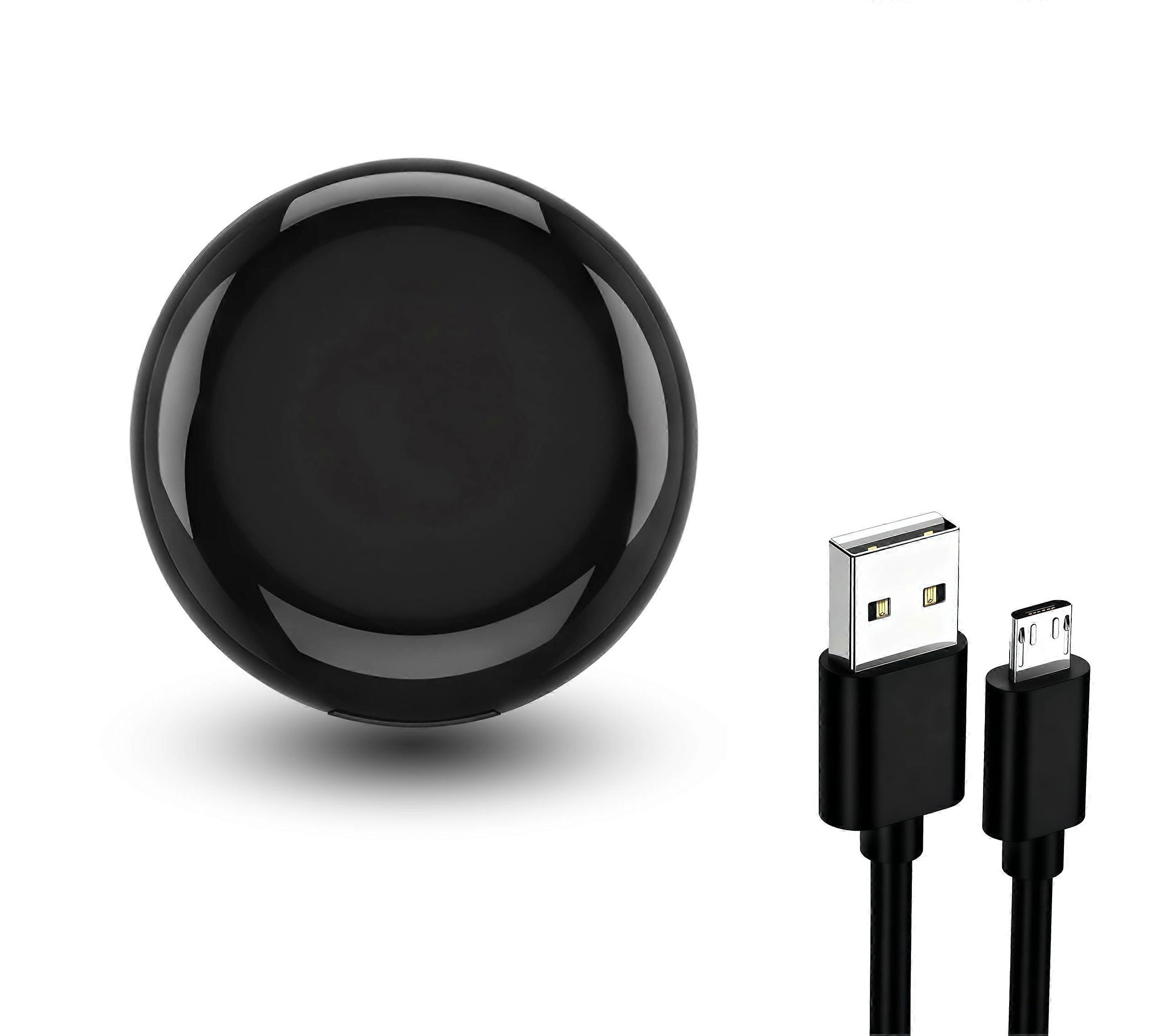 Smart WiFi Universal Remote with Voice and App Control, MultiDevice Compatible, Compatible with Alexa and Google Home, Black IR