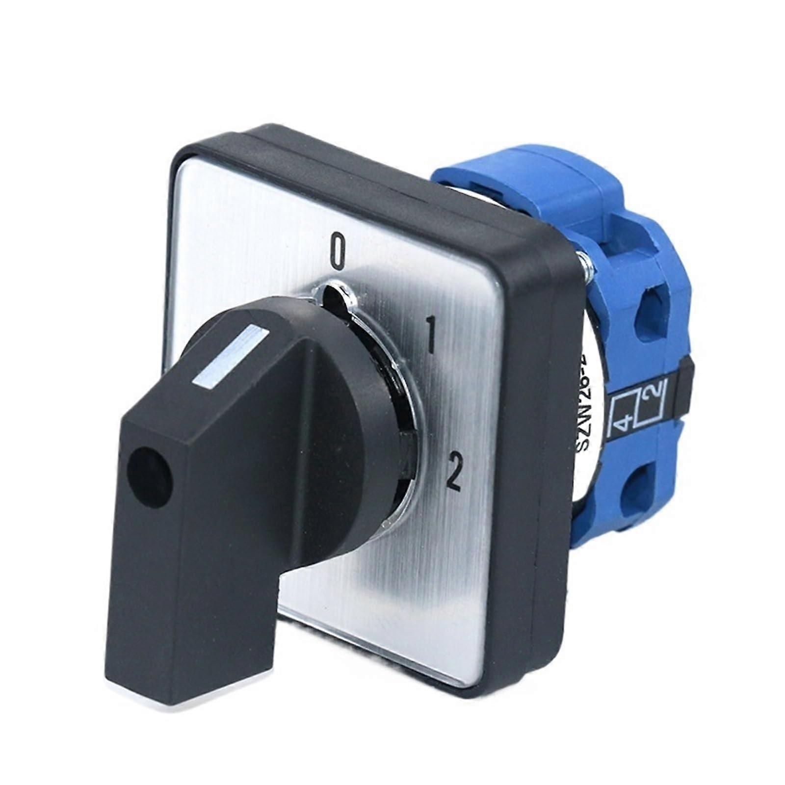 20A 660V Rotary Cam Selector Switch One Pole 4 Terminals Panel Mount Changeover