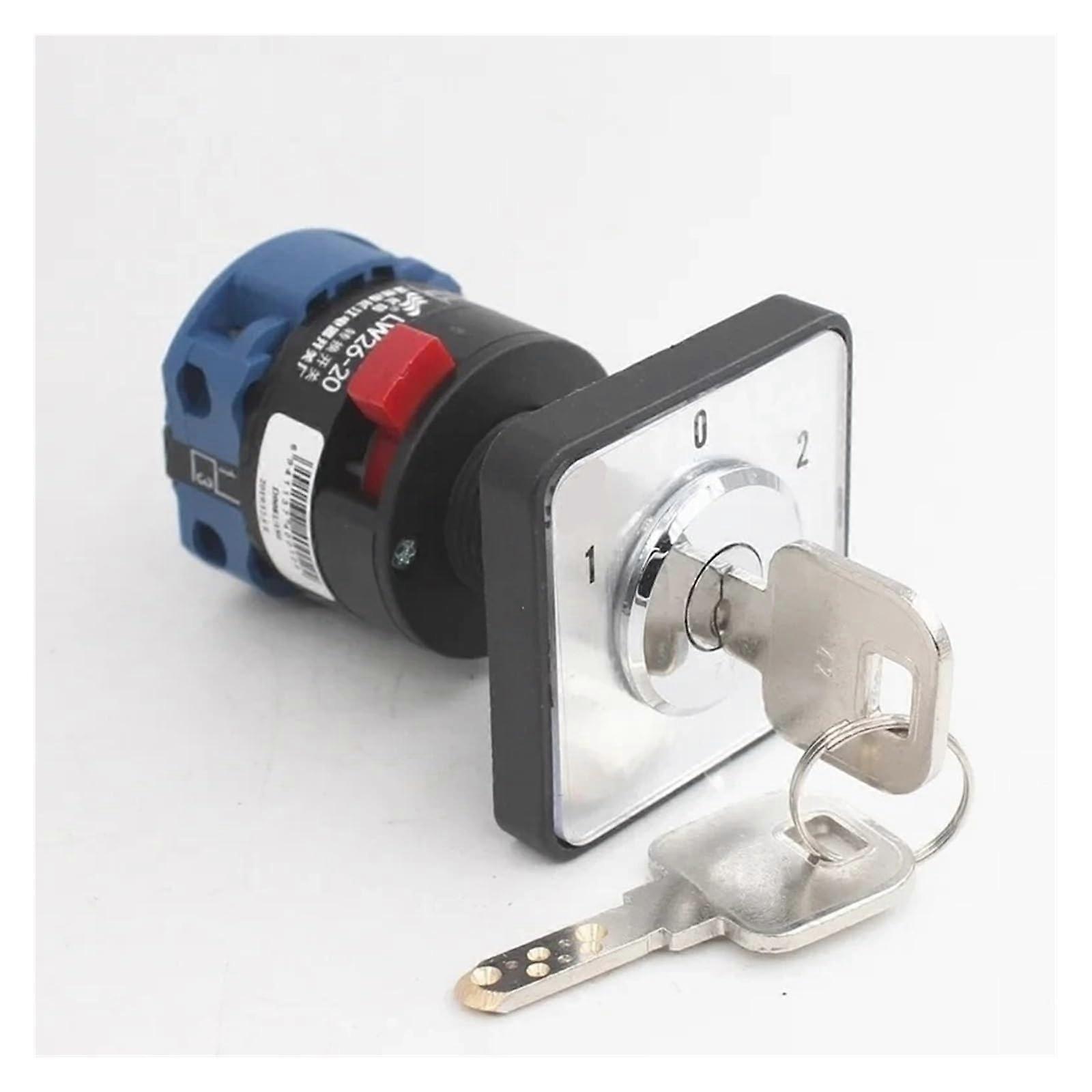 LW2620/1S4 ChangeOver Cam Switch With Lock Key, Electronic Starter, Reversing, Automatic Misoperation Prevention, 20A
