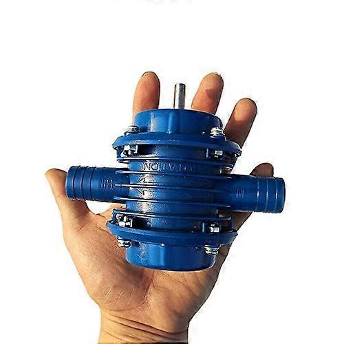 Mini Electric Drill Powered Water Pump For Home Garden Blue Engineering Plastic Above Ground Use