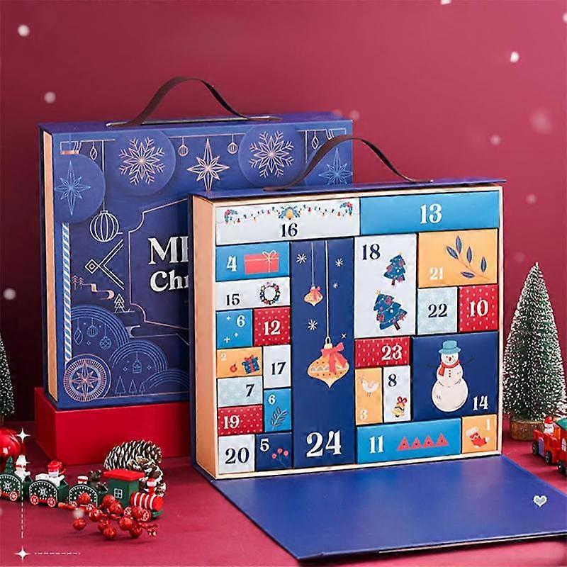 DIY Advent Calendar Christmas Countdown Calendars With 24 Cardboard Treasure Boxes Xmas Empty Countdown Calendar