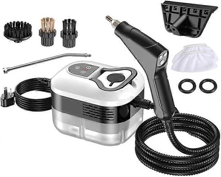 2500W Handheld Steam Cleaner with 36oz Tank, 6Level Control and Attachments for Floors, Windows
