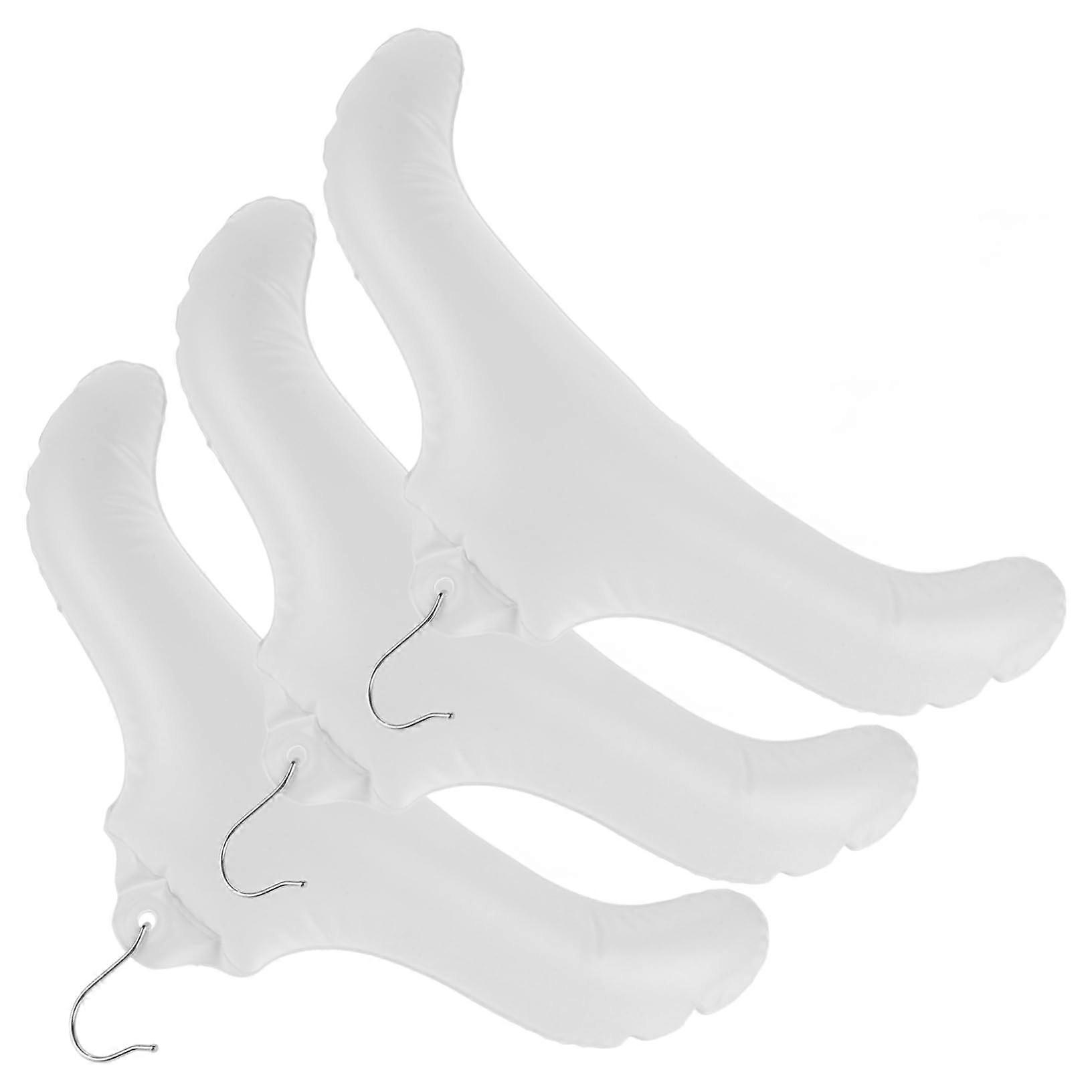 3pcs Inflatable Clothes Hanger Set, SpaceSaving Folding Drying Rack for Travel and Home Use