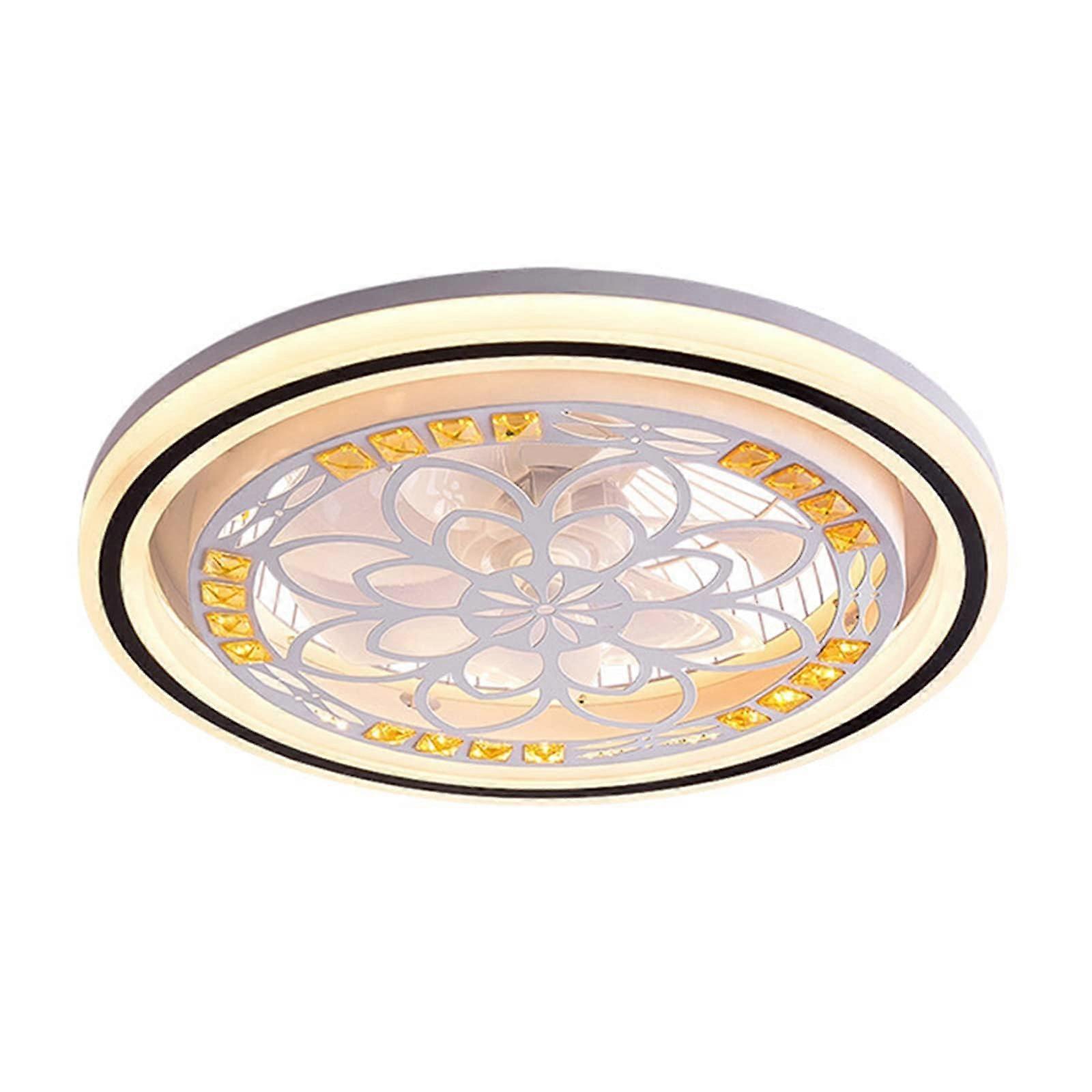 20 Inch Ceiling Fan with Light and Remote, Modern LED Fixture with Adjustable Speed and Lighting