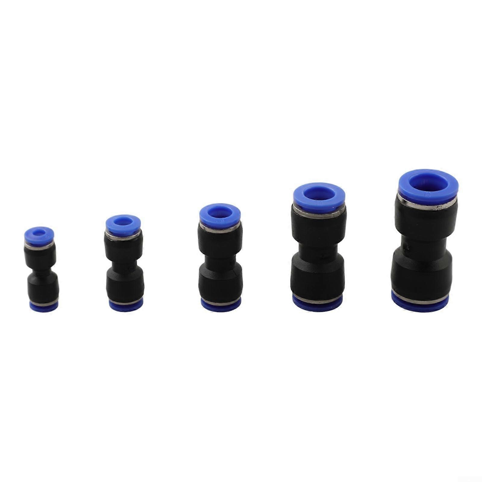 Air Hose Fittings 60 Pcs Quick Connect Kit with Multiple Sizes for Plastic Tubing, Black and Blue