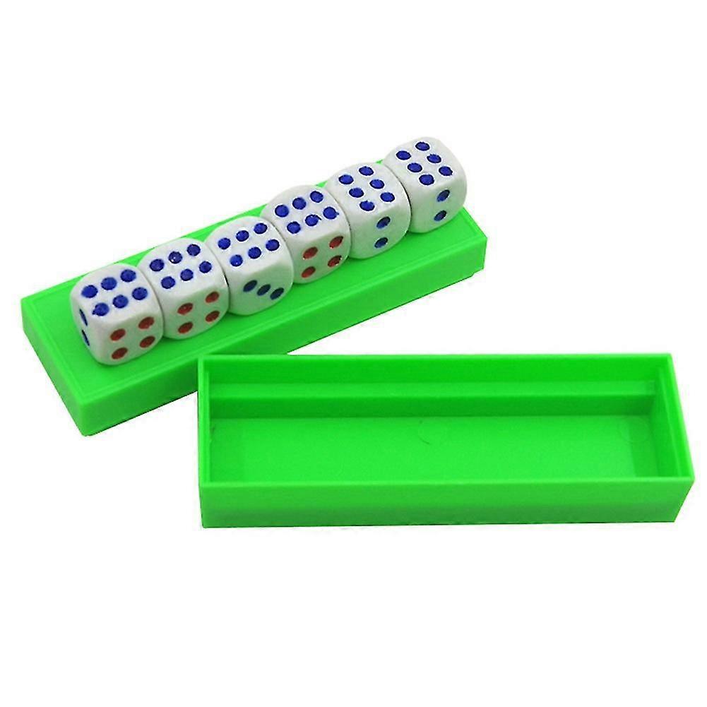 Zes Die Tapping Loaded Dice Roll Voorspelling Number Box Game Magic Trick Kids Toy