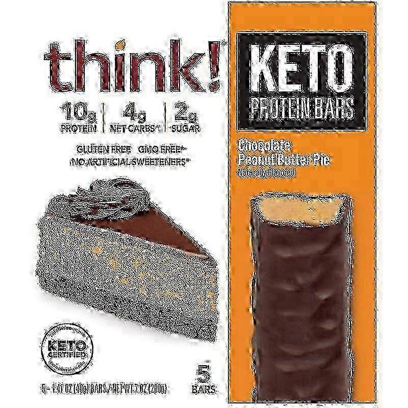Think! Keto Protein Bars, Chocolate Peanut Butter, 5 Ea