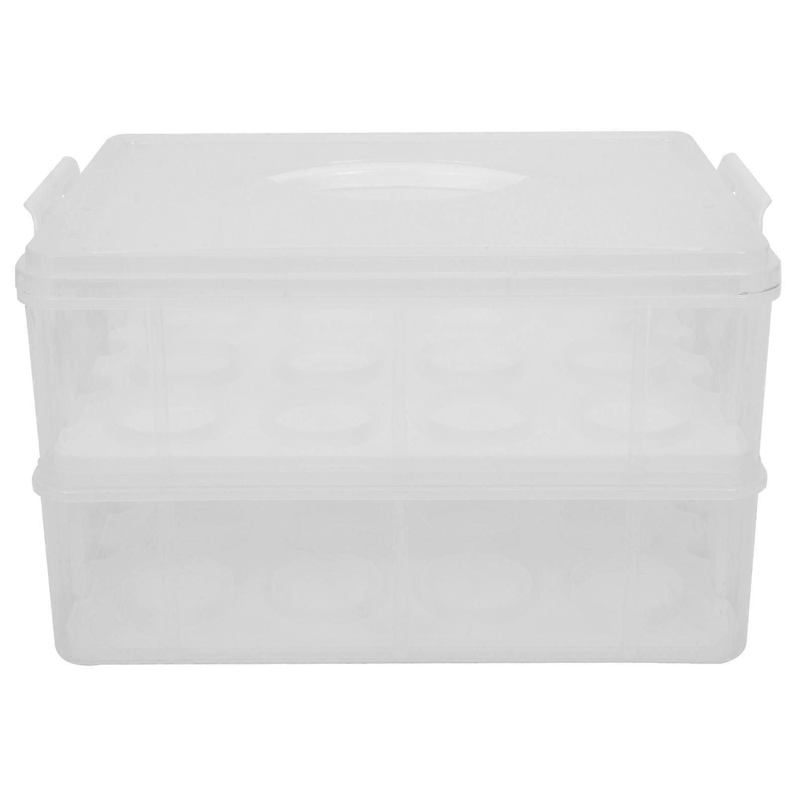 Handheld Cake Carrier Cake Box for Storage White Protective Case