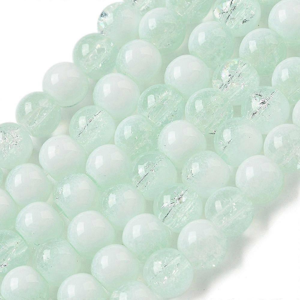 Glass Beads Rondelle Azure 6mm