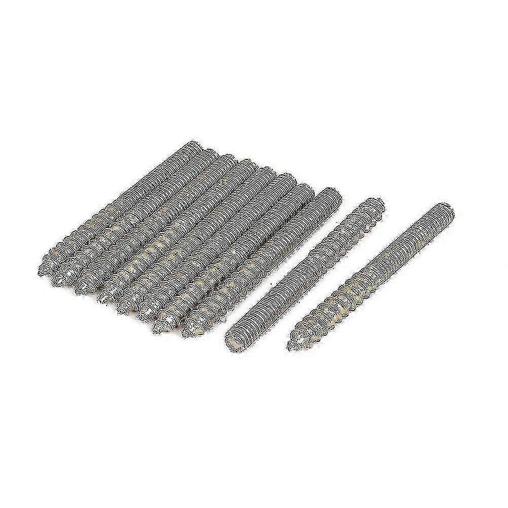 2025 10pcs M6 X 59mm Double Ended Threaded Self Tapping Screw