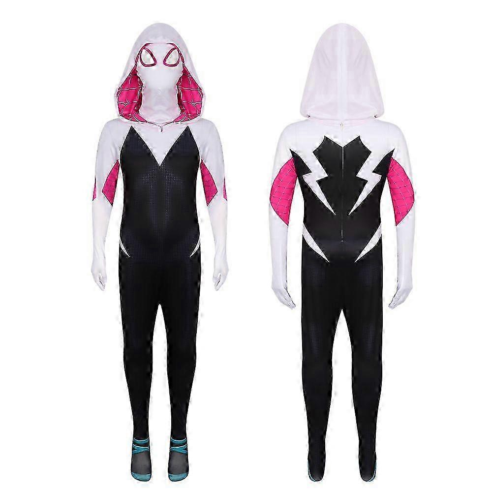 Marvel Superhero Spiderman Cosplay Costume Anime Into The Spider Verse Spider Gwen Stacy Jumpsuit Bodysuit For Kids Adult 2025