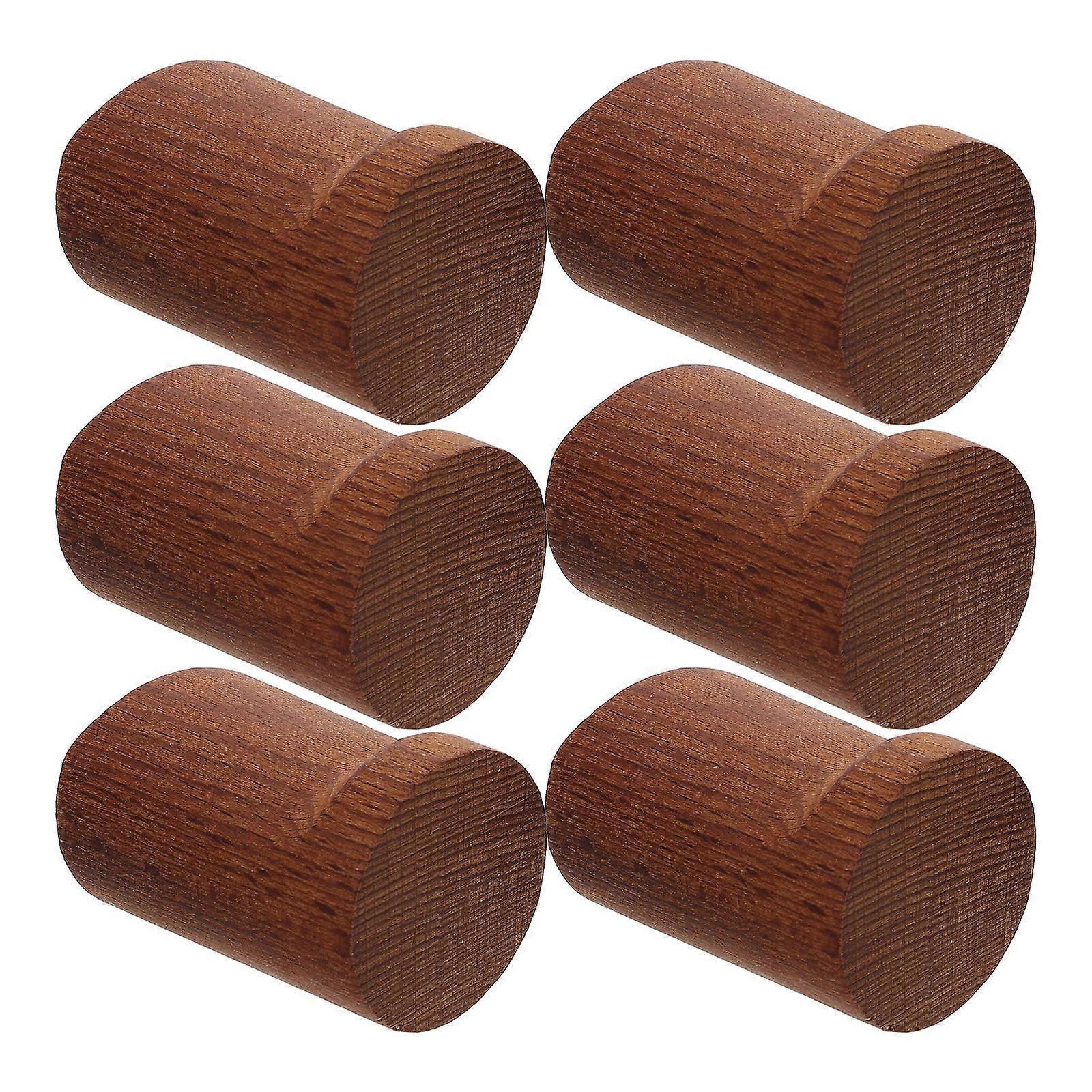 Wooden Wall Hooks for Nursery Entryway 18Pcs Cylindrical Hooks Set
