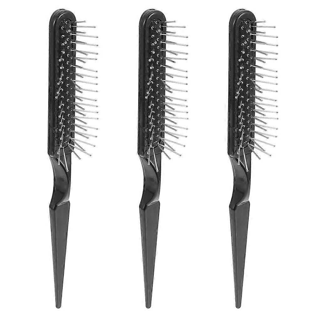 Haarbürste mit Drahtborsten, 3er-Packung