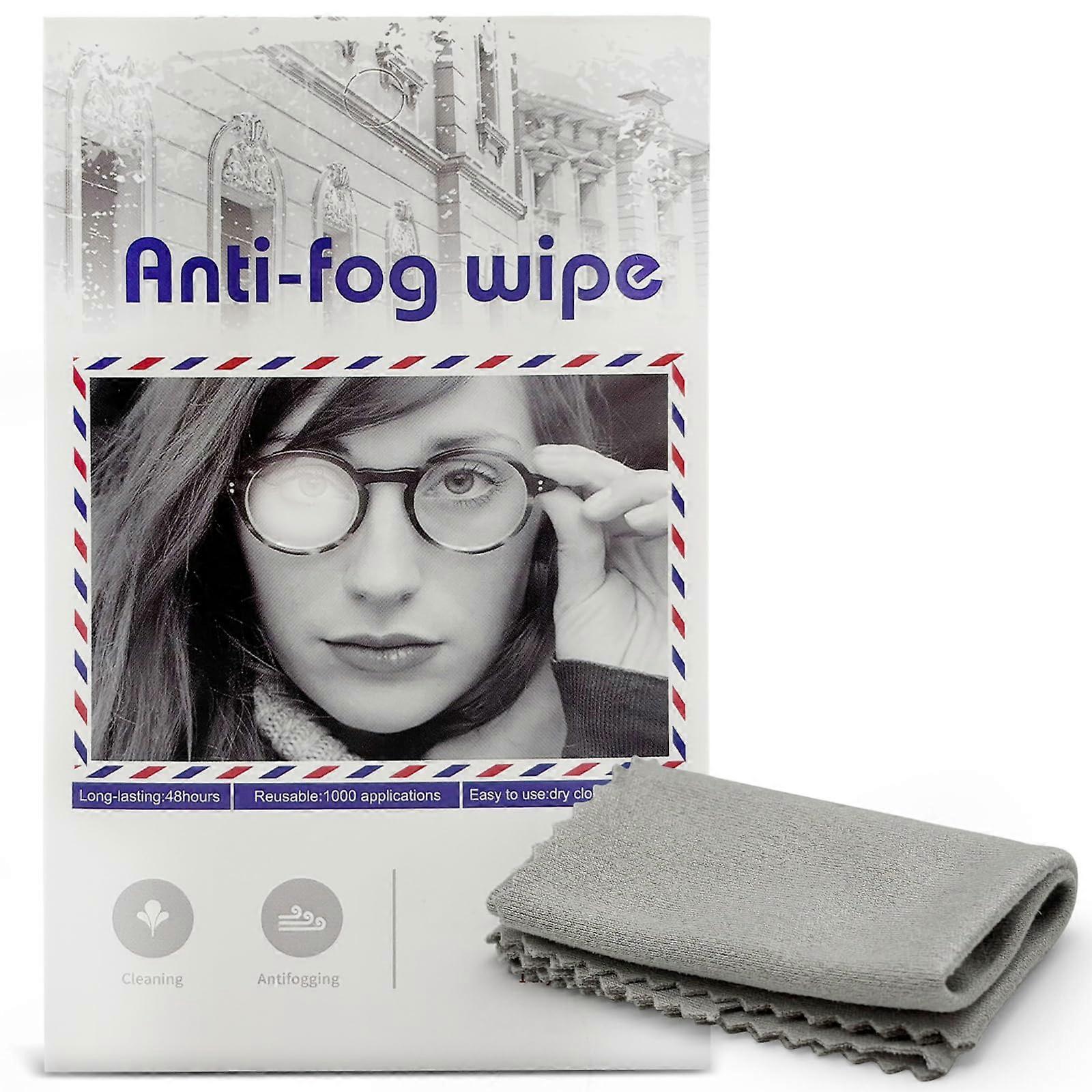 AntiFog Lens Cloth for Glasses, Reusable Soft Microfiber Eyeglass Cleaning Cloth, Scratch