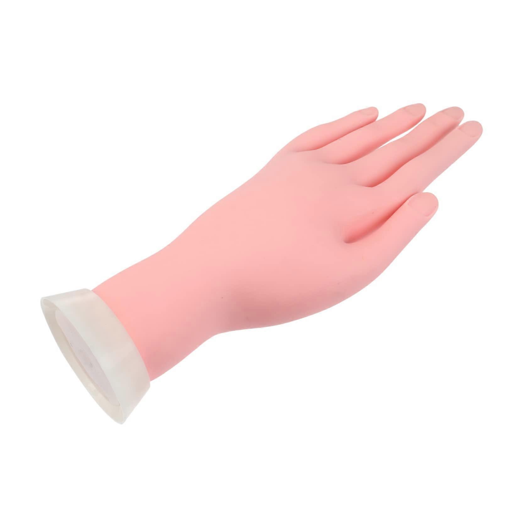 Nail Practice Hand with Realistic Bendable Fingers and Insertable Tips for Manicure Training