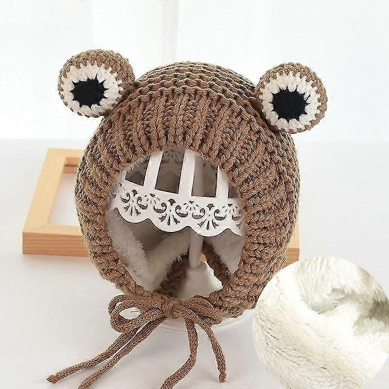 Cartoon Frog Knitted, Winter Warm Hat Skullies Cap