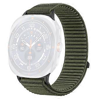 Woven Nylon Strap for Samsung Galaxy Watch Ultra (2025) 47mm/Ultra 47mm Magic Tape Watch Band