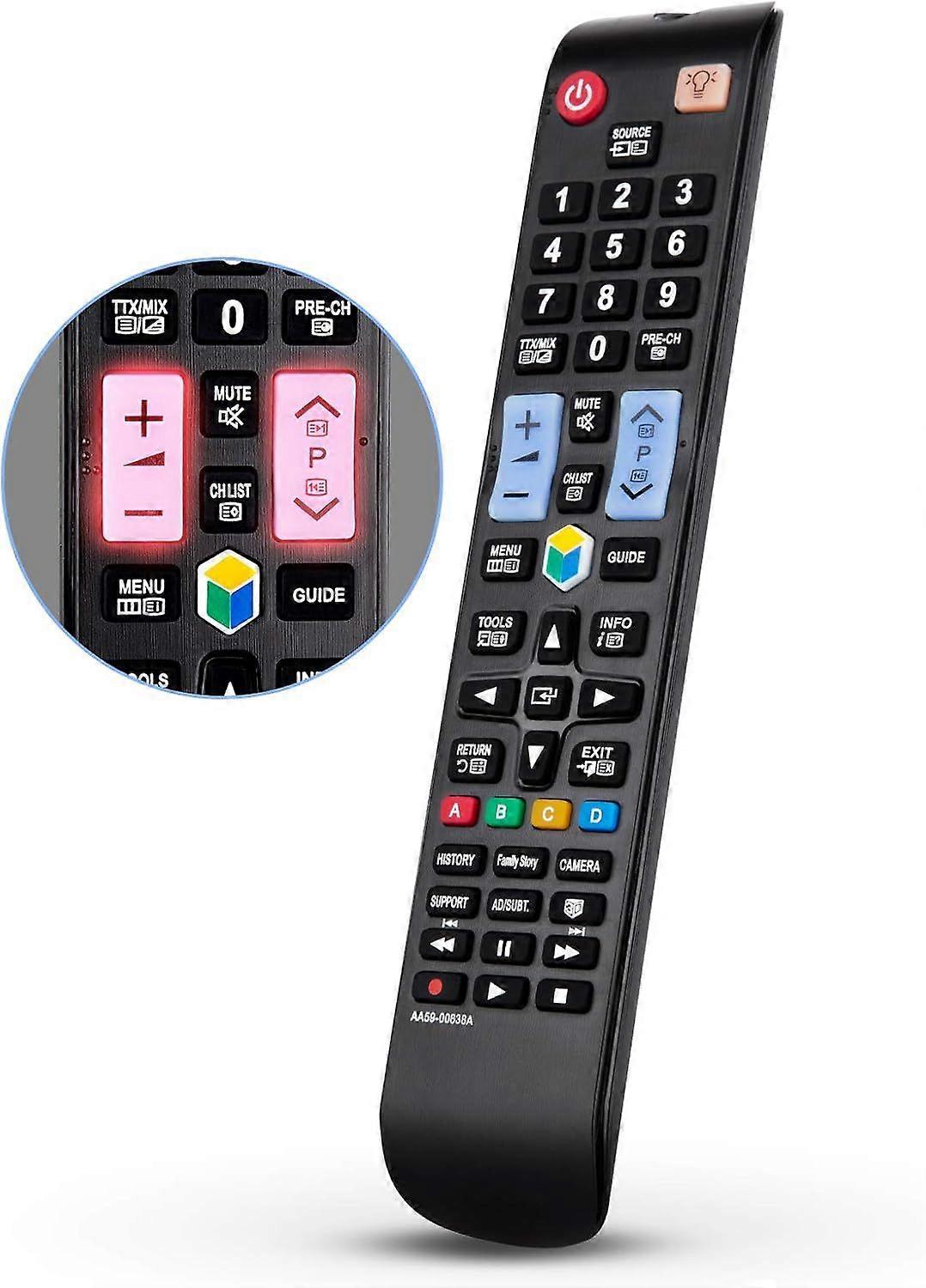 Universal Samsung Remote Control, Suitable for Samsung Smart TV Remote Controls, with Illuminated Buttons