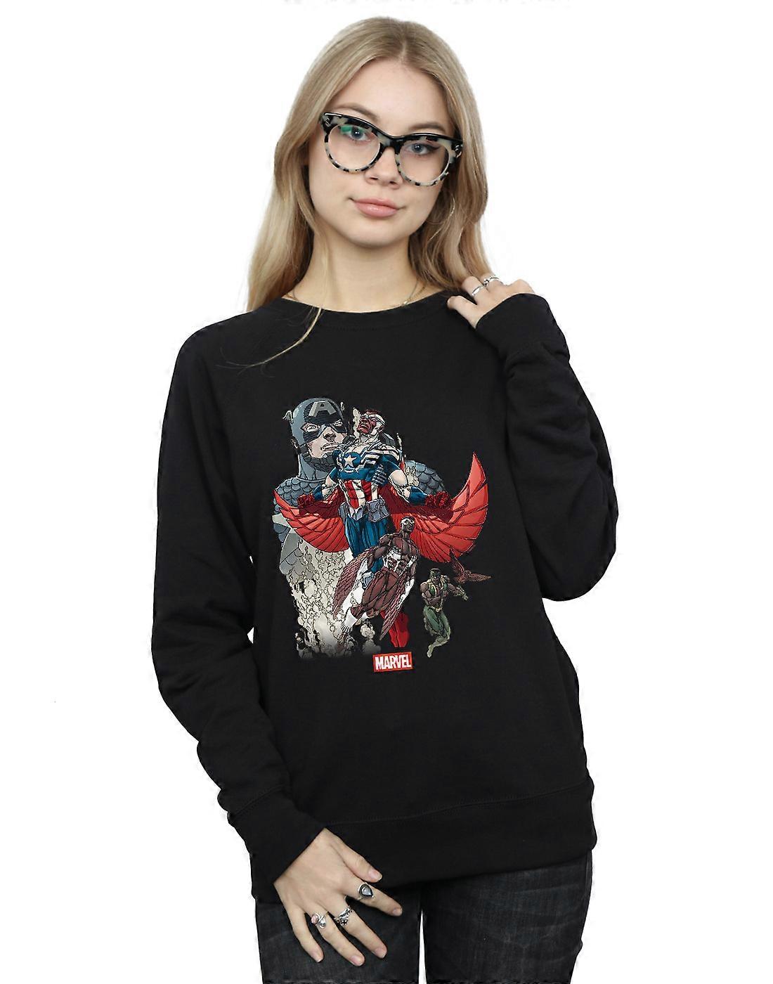 Marvel Women's Captain America Falcon Evolution Sweatshirt