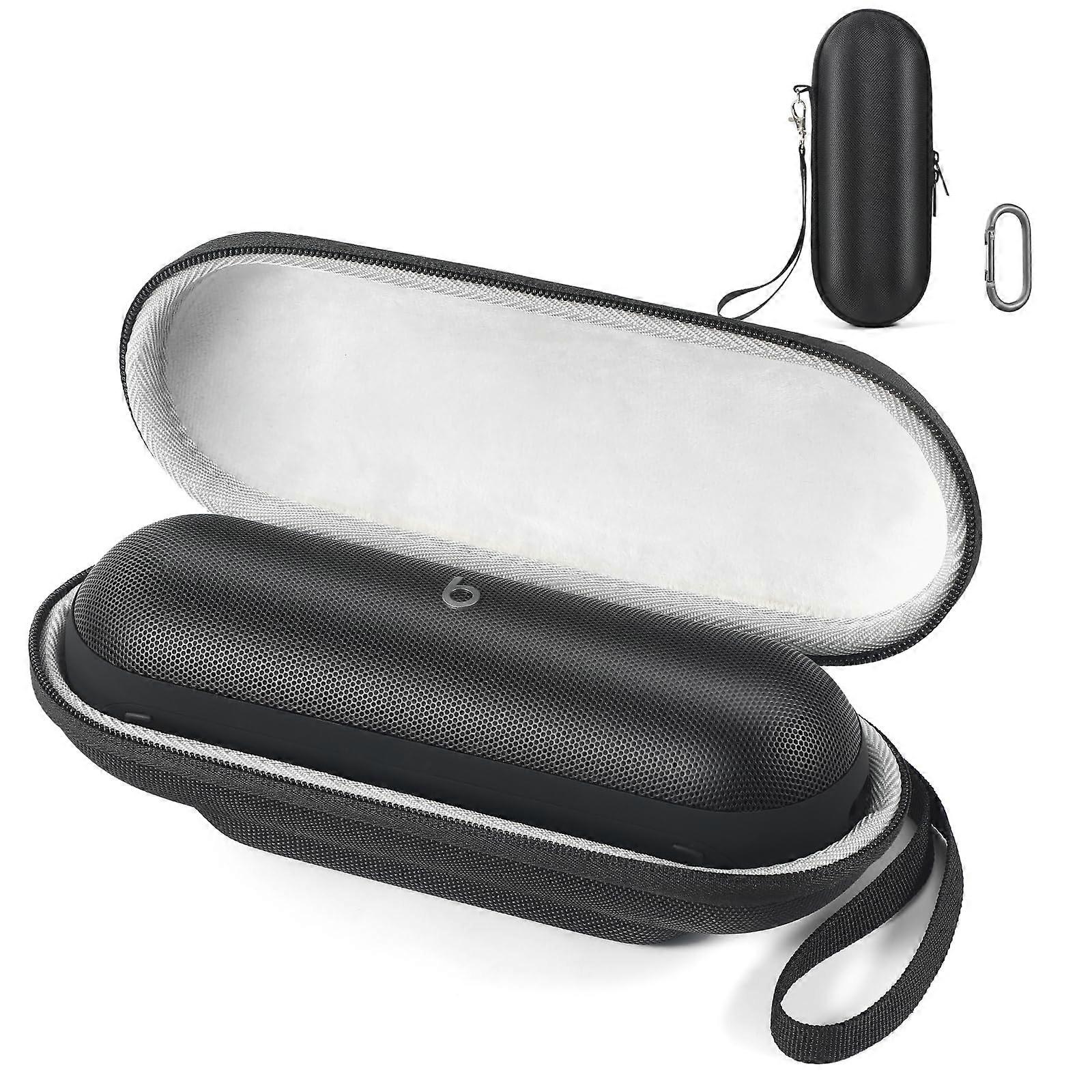 Case for Beats Pill Speaker, ImpactResistant Hard Shell with ShockAbsorbing Lining and Strap