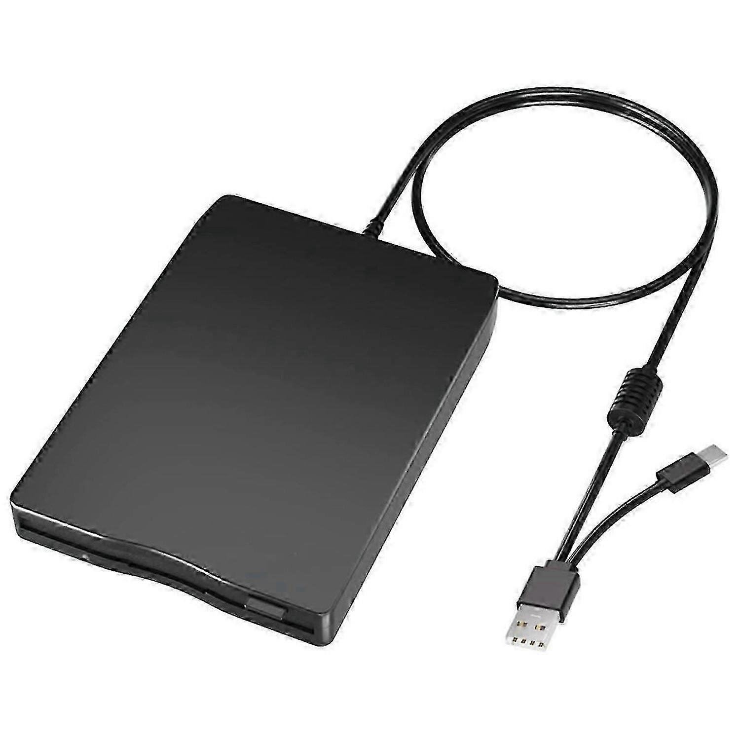 USB Floppy Disk Reader Floppy Disk Drive Dual Interface External USB C Floppy Disk Drive for PC Lapt