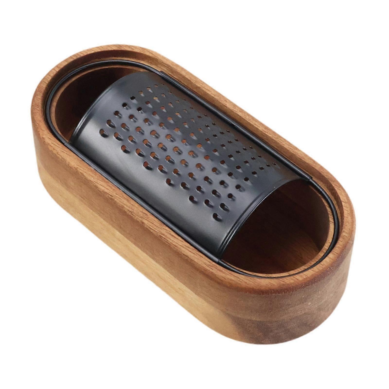 Stainless Steel Cheese Grater with Container for Kitchen, MultiPurpose Rustic Design