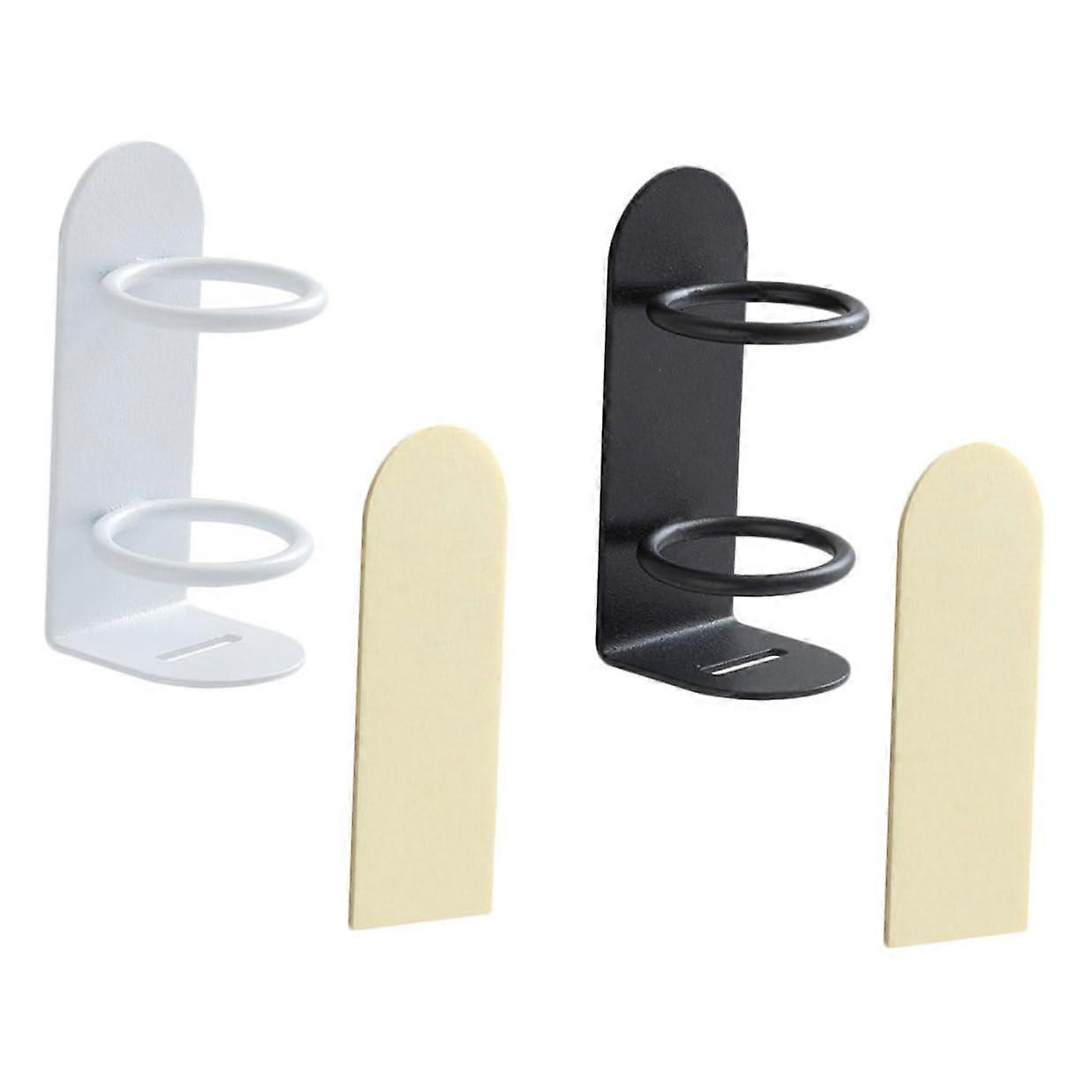 2PCS Wall Mounted Electric Toothbrush Holder SpaceSaving Bathroom Rack with Drying Organizer