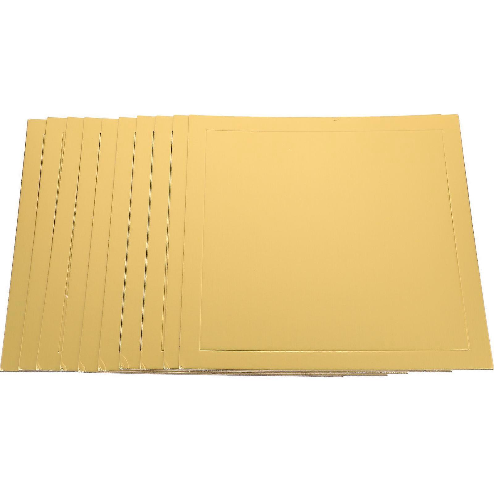 Cardboard Cake Stand Cake Base Square For Restaurant Cake Decoration 10Pack