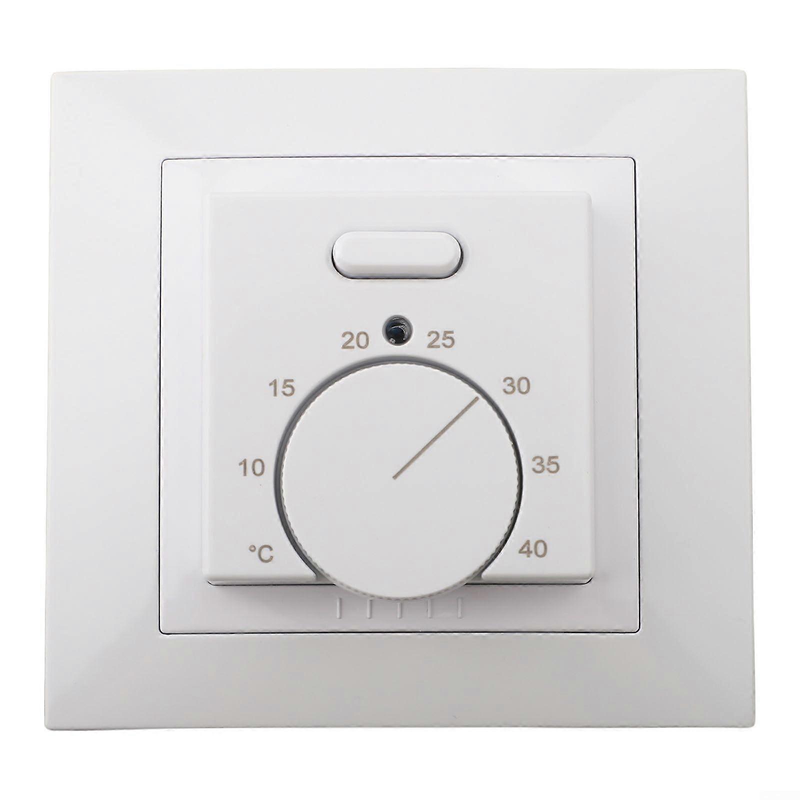 Mechanical Heating Thermostat with Accurate External Sensor, Easy Manual Control, Energy Saving